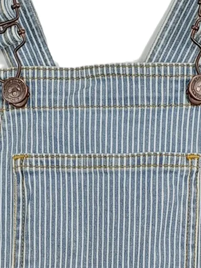 Bonpoint Latzhose kurz Mädchen Gr. 128 (8 lat) Blau Gestreift Casual