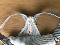 Bonpoint Latzhose kurz Mädchen Gr. 128 (8 lat) Blau Gestreift Casual 5