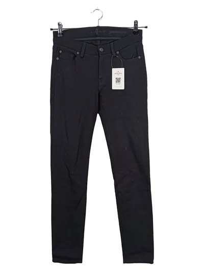 7 For All Mankind Damen Jeans Regular Fit W29/38 Schwarz Casual