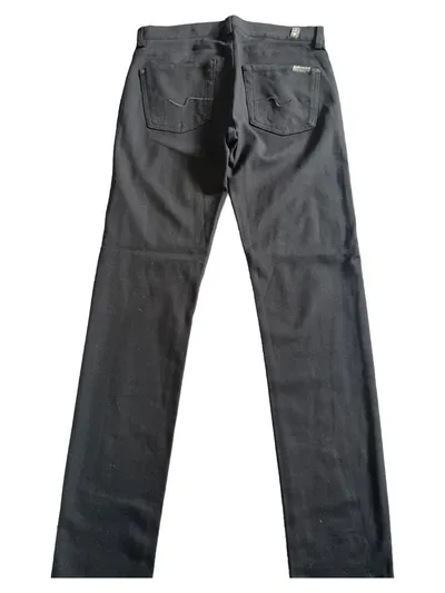 7 For All Mankind Damen Jeans Regular Fit W29/38 Schwarz Casual