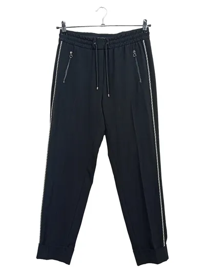 RIANI Damen Jogginghose Gr. 36/S Schwarz Casual mit Reißverschlusstaschen