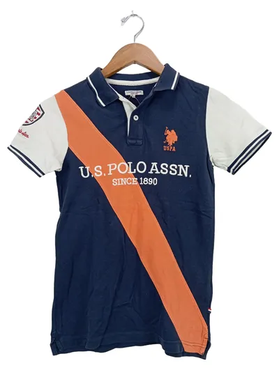 U.S. Polo Assn. Kinder Poloshirt Gr. 140 Mehrfarbig Preppy Logo-Print