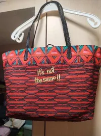 Desigual Damen Henkeltasche Groß Blumenmuster Pailletten Boho Mehrfarbig 4