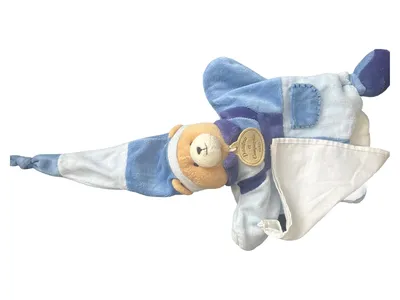 Doudou et Compagnie Teddybär Schmusetuch Mehrfarbig Baby Kinder Kuscheltuch
