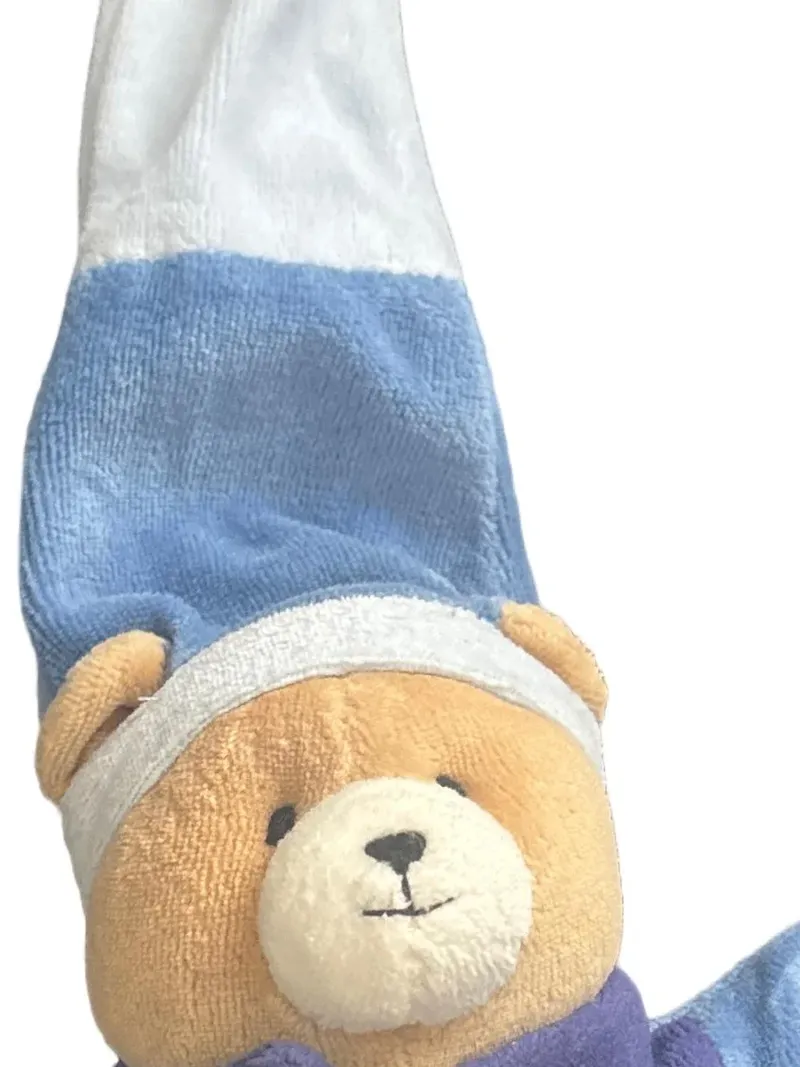 Doudou et Compagnie Teddybär Schmusetuch Mehrfarbig Baby Kinder Kuscheltuch 2