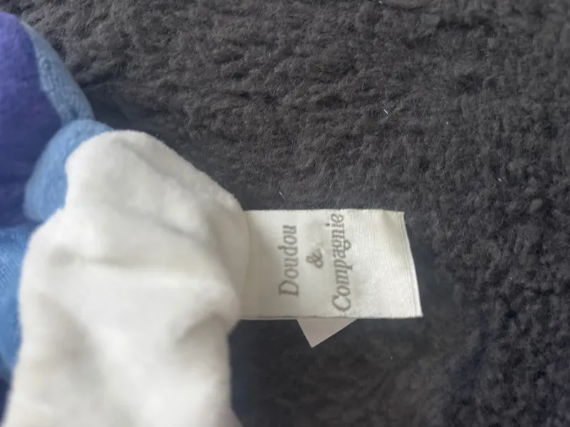Doudou et Compagnie Teddybär Schmusetuch Mehrfarbig Baby Kinder Kuscheltuch 6