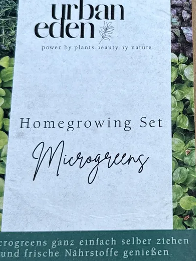 Urban Eden Microgreens Homegrowing Set Anzuchtset Keimlinge Sprossen Garten
