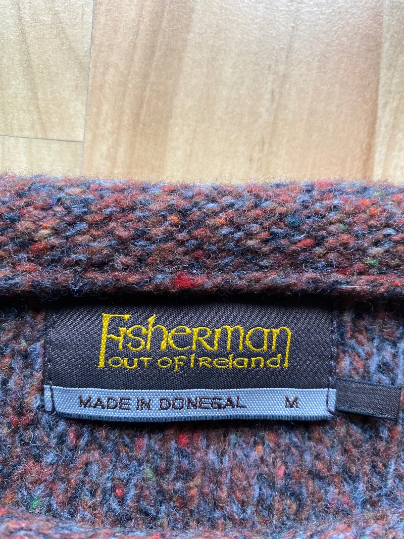 Fisherman Out of Ireland Herren Pullover Gr. 38 Mehrfarbig Wolle Kaschmir 3