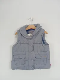 Babyface Kinder Steppweste Gr. 104 Blau Kariert Outdoor Weste 2