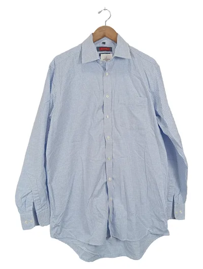Austin Reed Herren Business Hemd kariert Gr. 50/L Blau Langarm