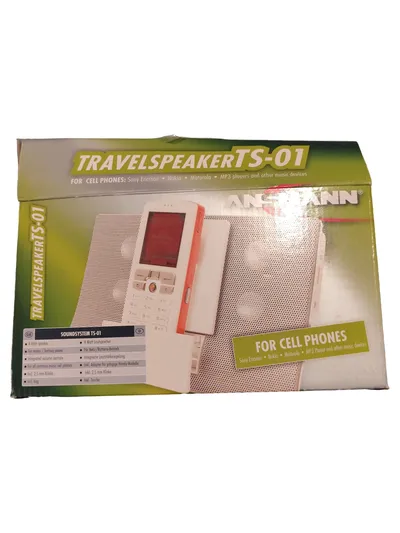 Ansmann TS-01 Tragbarer Lautsprecher Kabelgebunden Weiß 18 cm