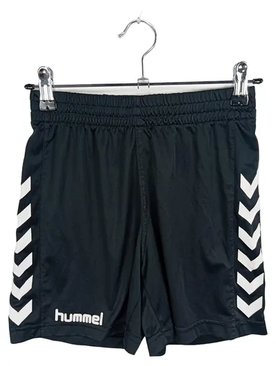 Hummel Kinder Sport Shorts Gr. 152 Schwarz Grafik Muster Zugband