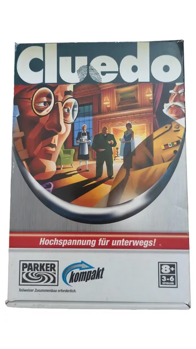 Parker Cluedo Kompakt Brettspiel Detektivspiel Reisespiel