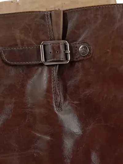 Paul Green Damen Leder Stiefel Braun Gr. 36.5 Klassisch Reißverschluss