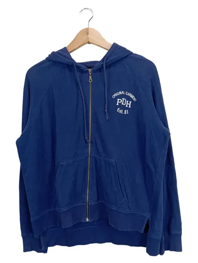 PECKOTT Kapuzenpullover Damen Gr. 34/XS Blau Casual mit Reißverschluss