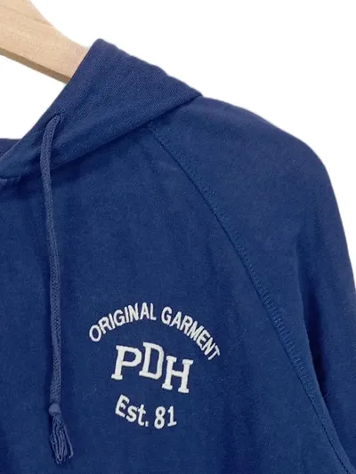 PECKOTT Kapuzenpullover Damen Gr. 34/XS Blau Casual mit Reißverschluss
