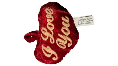 Herz Plüsch Anhänger Rot I Love You Romantisch Geschenk 9cm