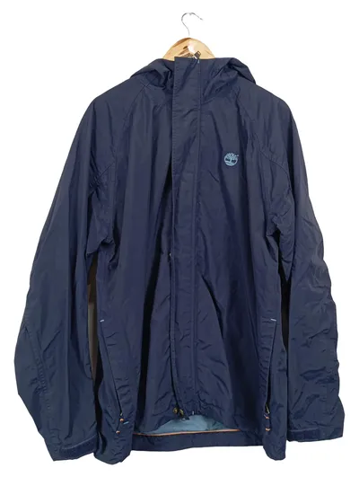 Timberland Herren Outdoorjacke Blau Gr. 50/L Nylon Kapuze