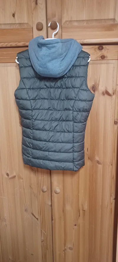 Girls United Steppweste Kinder 176 Grau Kapuze Casual Outdoor