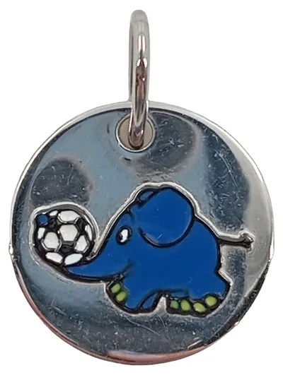 WDR Kettenanhänger Elefant Fußball Kinder Mehrfarbig Charmant Metall
