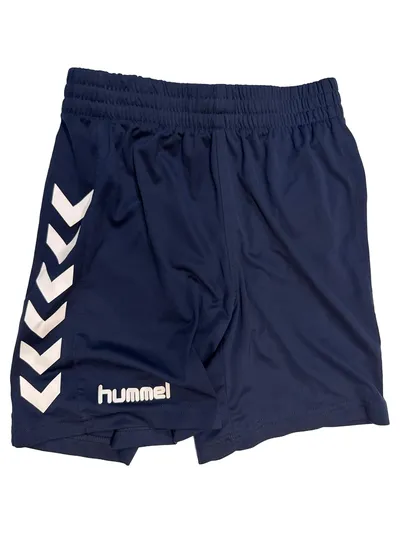 Hummel Kinder Sport Shorts Blau Gr. 140 Grafik Muster Polyester