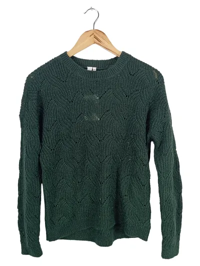 Q/S designed by Damen Pullover Gr. 34/XS Grün Lochmuster Casual