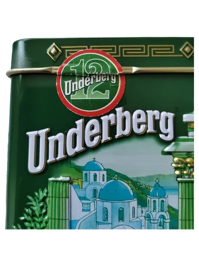 Underberg Geschenkbox Retro Metall Dose Grün 11cm Sammlerstück
