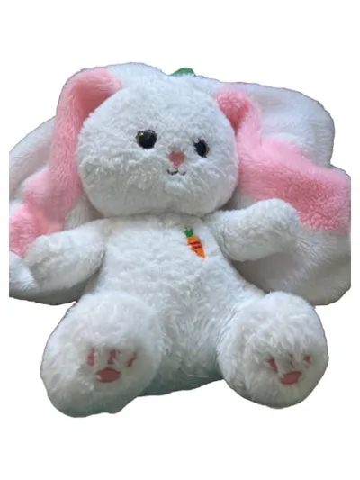 Flo's Toys Kuscheltier Hase Plüschtier Charmant Weiß 30cm