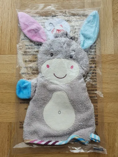 Fehn Schmusetuch Esel Mehrfarbig Baby Kuscheltuch