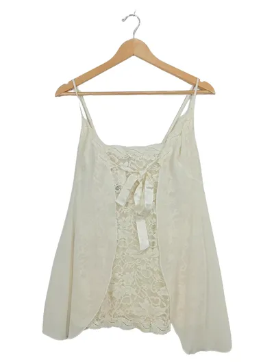 Victoria's Secret Babydoll Negligee Spitze Chiffon Beige Gr. S
