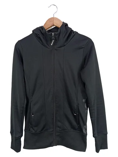 Bench Damen Sweatjacke Kapuzenjacke Gr. 36/S Schwarz Sportlich