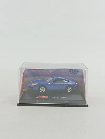 Schuco Porsche 911 Coupe Modellauto 1:72 Metall Blau Sammlerstück
