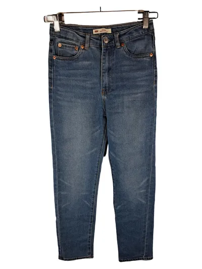 Levi's Ribcage Ankle Straight Jeans Kinder Gr. 152 Blau Denim