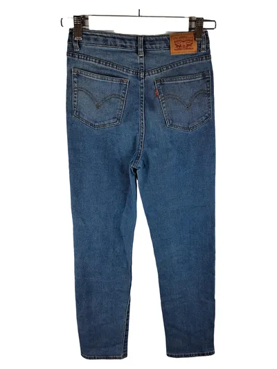Levi's Ribcage Ankle Straight Jeans Kinder Gr. 152 Blau Denim