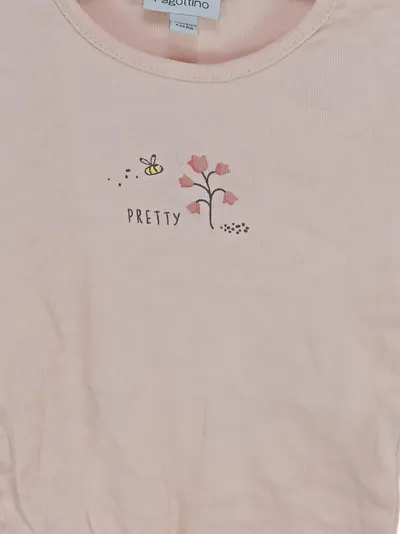Fagottino Baby Body Mädchen Pink Gr. 6-9 Monate Baumwolle Grafisch