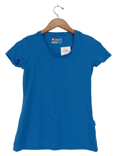 Engelbert Strauss Damen T-Shirt Basic Gr. XS (34) Blau Baumwolle