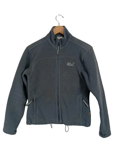 Jack Wolfskin Fleecejacke Damen Gr. 36 Grau Outdoor