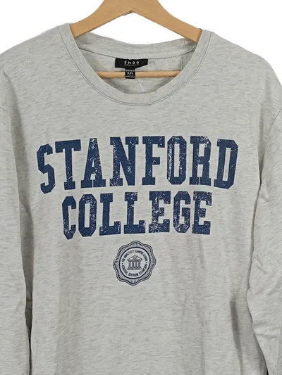 SMOG Stanford College Sweatshirt Herren Grau XXL