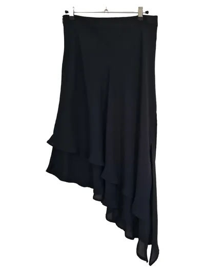 ZARA Damen Volantrock Schwarz Gr. 38/M Feminin Asymmetrisch