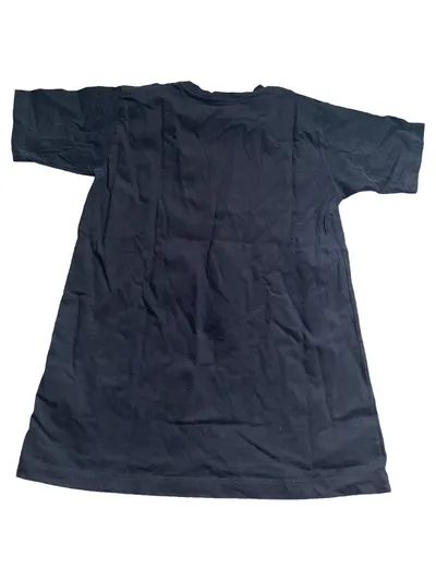 Fiorucci Damen T-Shirt Schwarz XS Schriftzug Baumwolle Casual Kurzarm