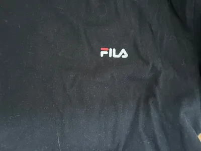 FILA Damen Langarmshirt mit Logo-Streifen Schwarz Gr. 36/S Sportlich