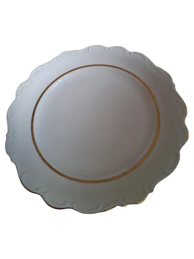 Schumann Bavaria Essteller Porzellan Weiß Klassisch 25 cm Festlich