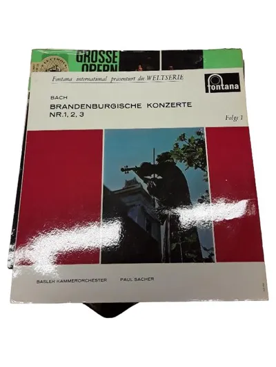 Bach Brandenburgische Konzerte Nr. 1 2 3 Vinyl LP Fontana Paul Sacher