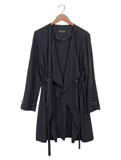 CANDA Damen Strickjacke Schwarz Gr. 40 Modern Langarm
