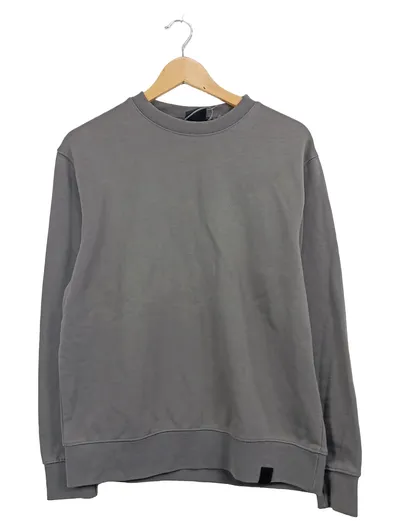 Pull&Bear Herren Sweatshirt Grau Gr. S Casual Basic