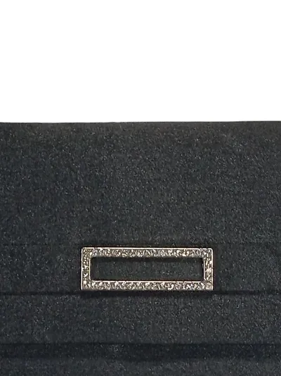 Bijou Brigitte Damen Clutch Schwarz Elegant Strass-Applikation Tasche