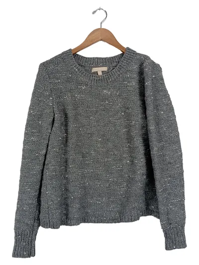 Banana Republic Damen Pullover Gr. 40/L Grau Casual Strick