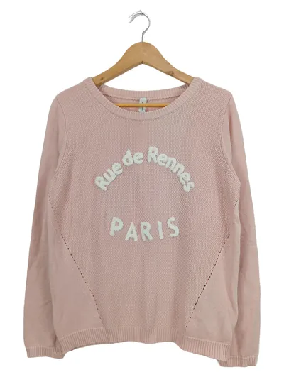 Soyaconcept Damen Pullover Rosa Gr. 38;M mit Schriftzug Casual