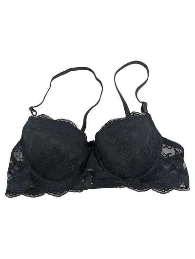 YES!MISS Damen BH Spitze Schwarz Gr. 105D Feminin Dessous