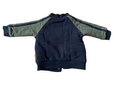 Feetje Baby Sweatjacke College Jacke Gr. 86 Blau Grün Baumwolle